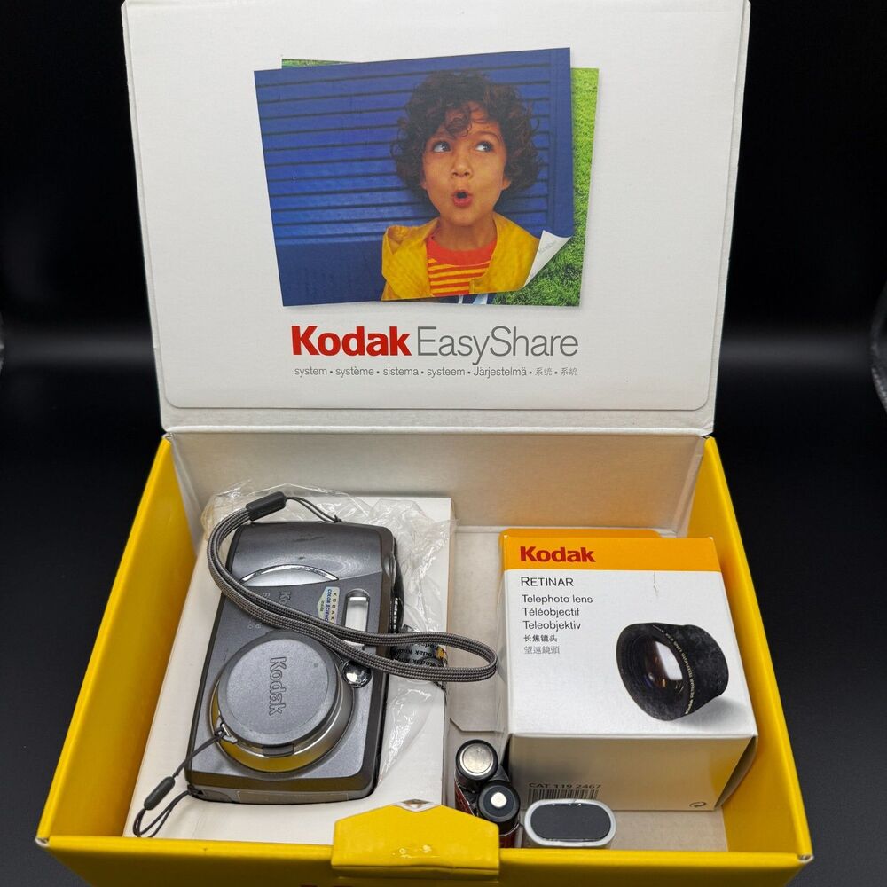 Kodak EasyShare DX4530 5.0MP Digital Camera Bundle - Y2K Digicam - untested